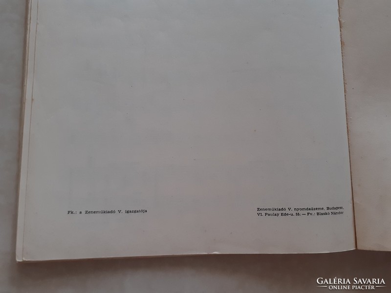 Régi újévi album kottafüzet retro kotta 1959