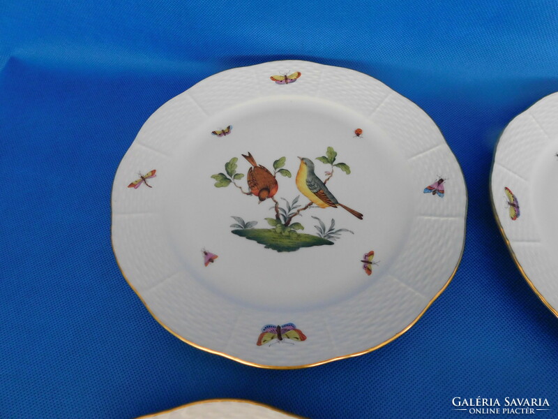 Set of 6 flat plates + 6 deep plates with Herend Rothschild pattern