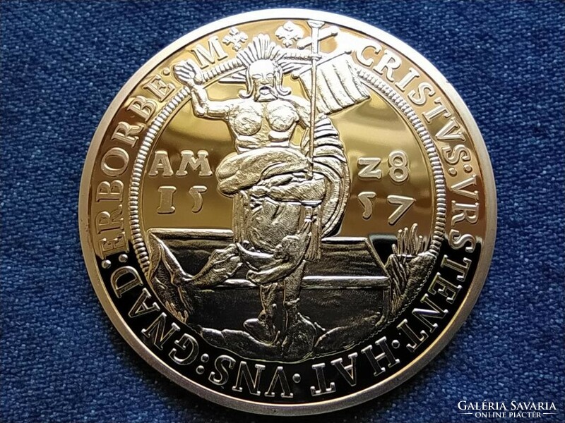 Magyar aranyóriások I. Ferdinánd 6 dukát emlékérme 1557 utánveret PP (id64279)