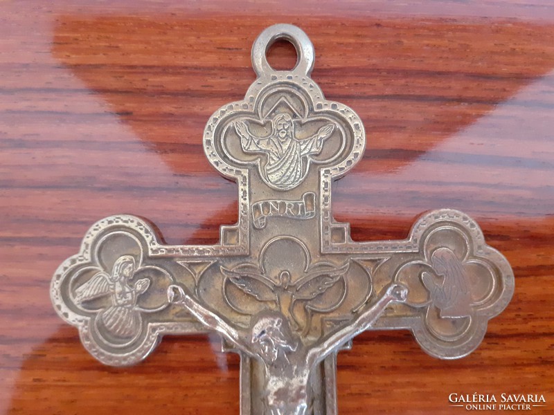 Religious amulet metal cross crucifix Christ