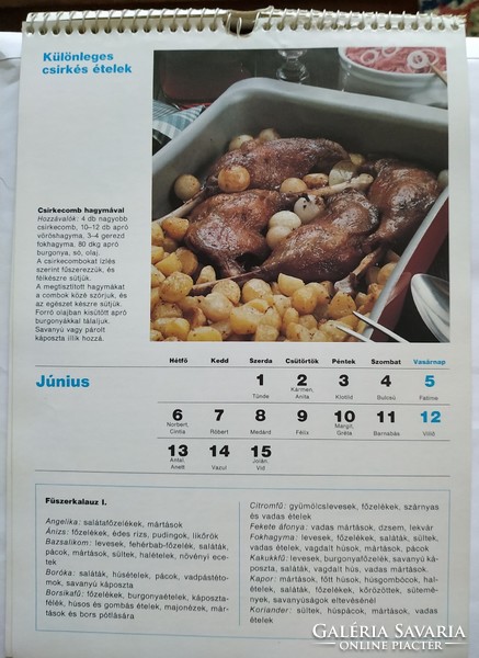 5 retro calendar cookbooks