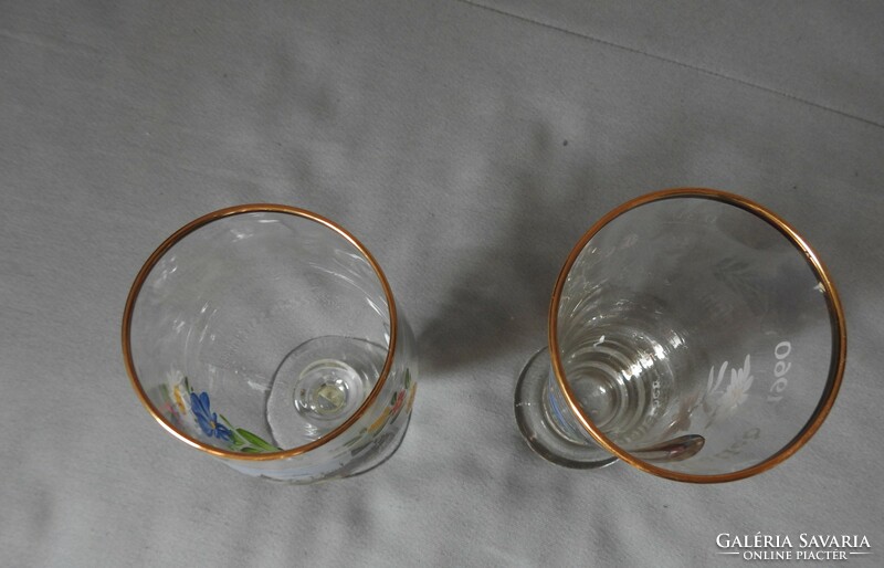 Decorative glass stefanie schneider gemiedmet dem chrenmitglied 1960 0.3 l kitzbühe