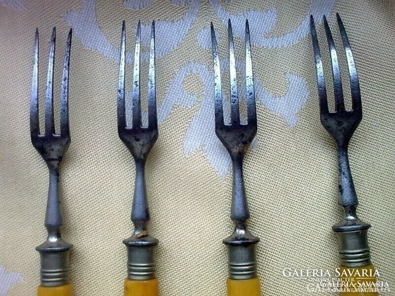 Rare old marked dessert forks