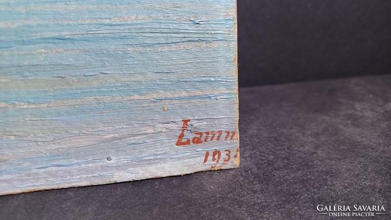 Tihany, 1934 (kerettel együtt 33x42 cm) Lamm ? jelzéssel - Balaton