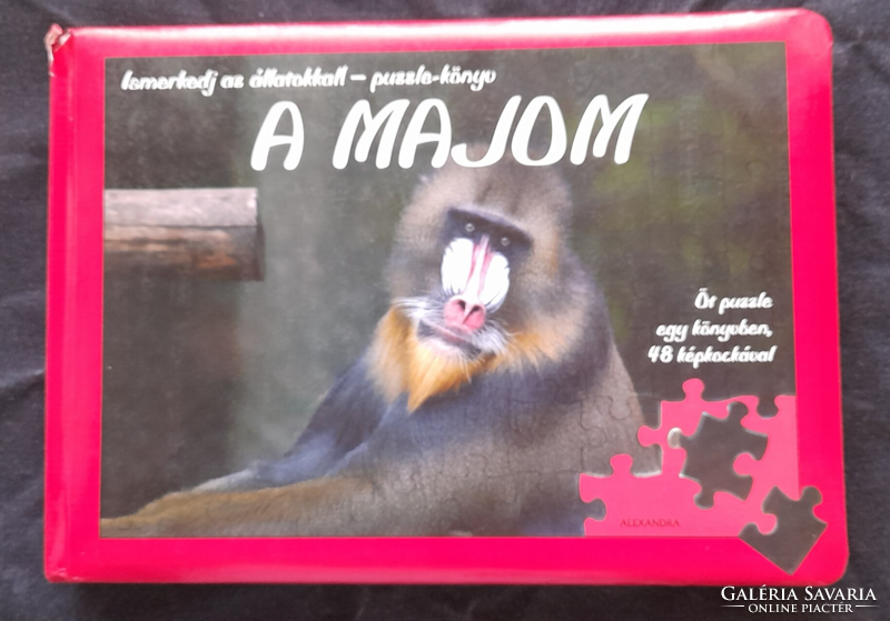 Meet the animals! - Puzzle book - the monkey