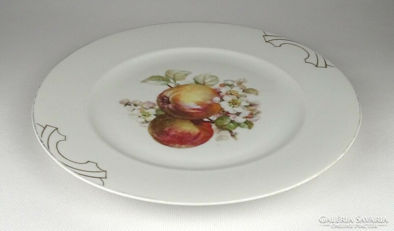 1K035 old apple decorative porcelain plate 25 cm