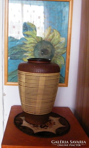 Jelzett  Kerámia váza 33 cm,XX