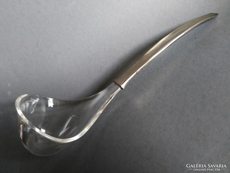 Emsa design acrylic/silver ladle 1990s