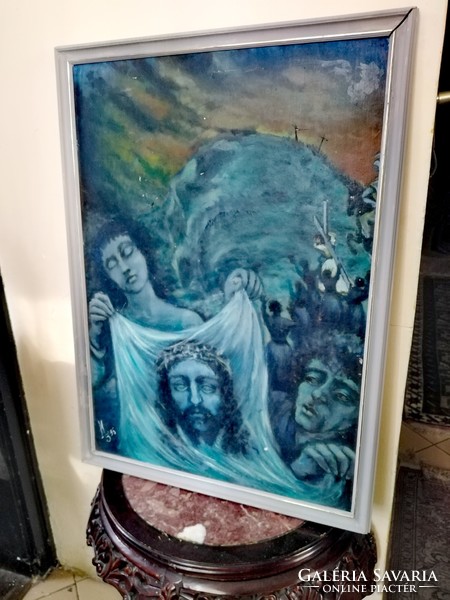 Torinói lepel Jézus festmeny 72 x 52 cm