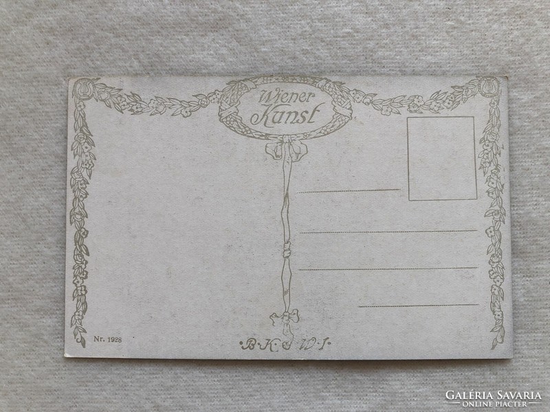 Antik képeslap - postatiszta
