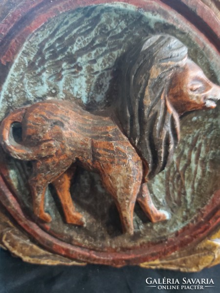Wooden zodiac sign (vintage)