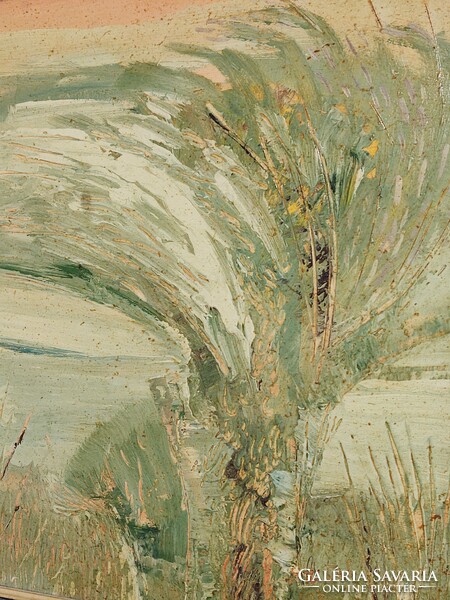 Zsuzsa Szentes: Balaton Spring, 1993 painting