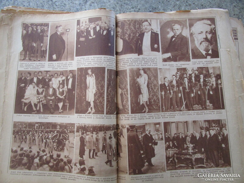 Képes Pesti Hírlap 1927-1928 több egybefűzött KB 30 szám HORTHY MIKLÓS TÁRSASÁGI ÉLET MŰVÉSZET