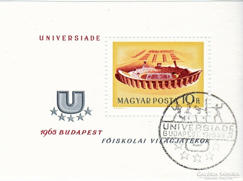Hungary commemorative stamp block 1965