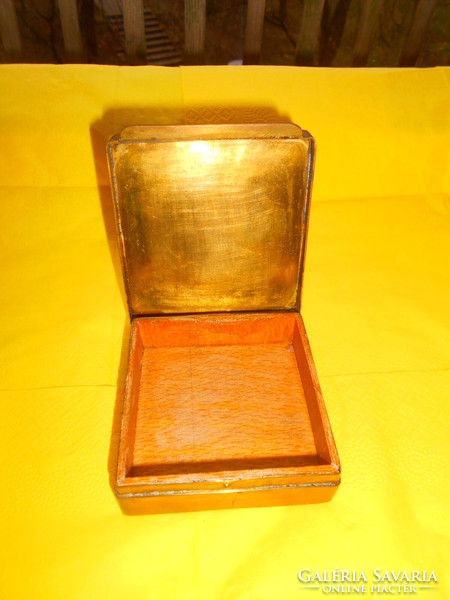 Antique snake fire enamel lid medicinal copper box wooden insert solid-beautiful piece of craftsmanship