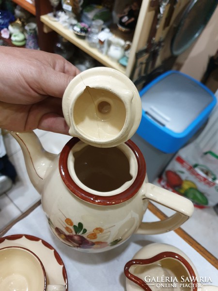Francia porcelán teás készlet 