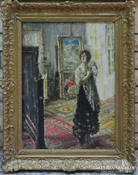 Márk lajos (1867-1942): female portrait