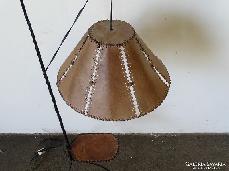 1K284 antique wrought iron unique floor lamp 138 cm