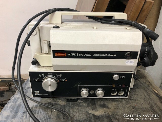 Eumig mark s 810 d, 8mm film projector, vintage, for collectors.