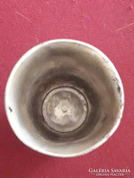 Antique silver baptismal cup with Hebrew inscription!