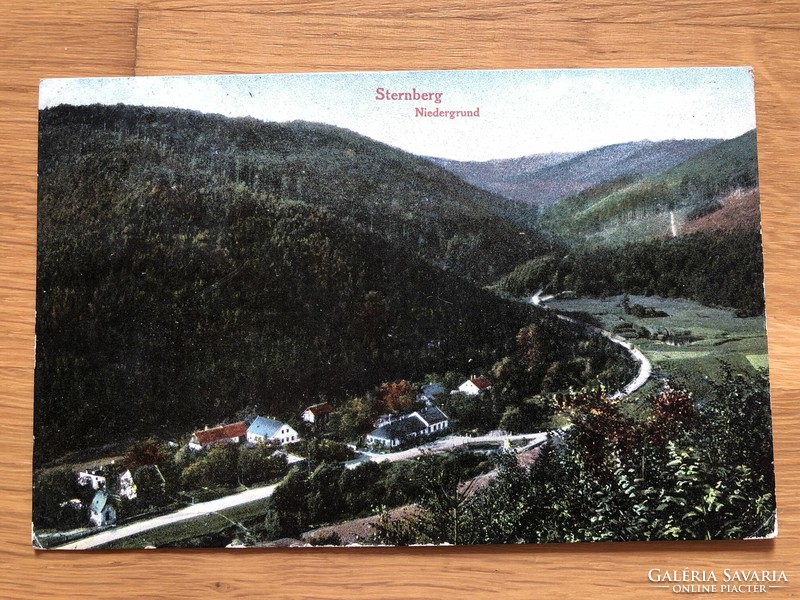 Antik STERNBERG - NIEDERGRUND  képeslap  -  1916