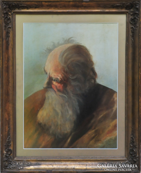 Attributed to Bertalan Székely (1835-1910): portrait of an old Jew