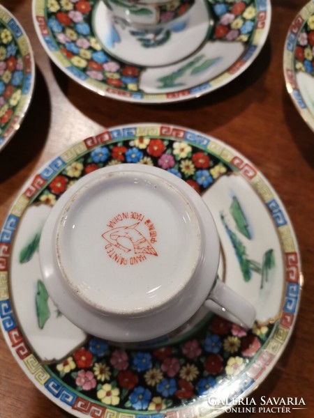 Gyönyörű, kézi festésű 6 személyes Kínai teáskészlet. Alkudható!
