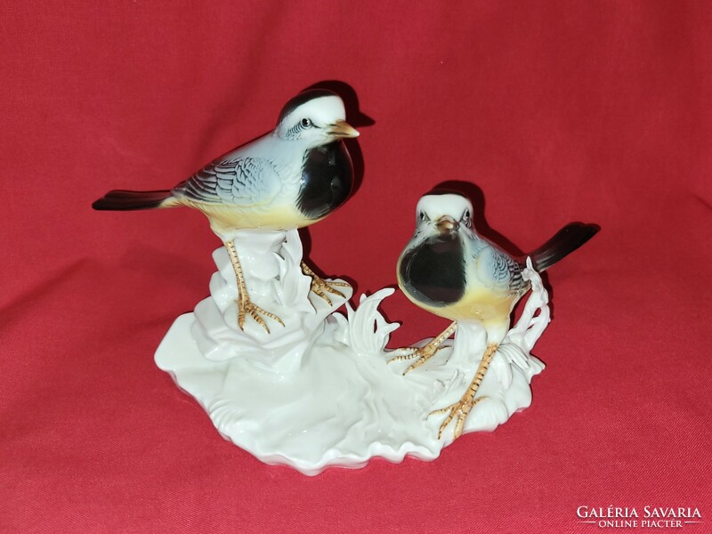 A pair of beautiful rare ens porcelain birds