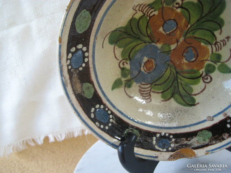Régi erdélyi   fali tányér   az 1800 as évekből    20  cm