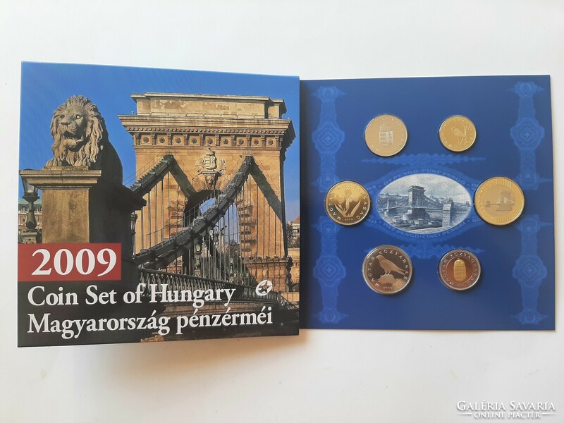 Coins of Hungary 2009 proof in decorative case circulation line