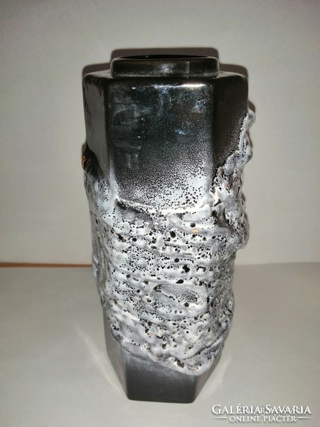 Iparművész kerámia váza 21 cm (6/d)