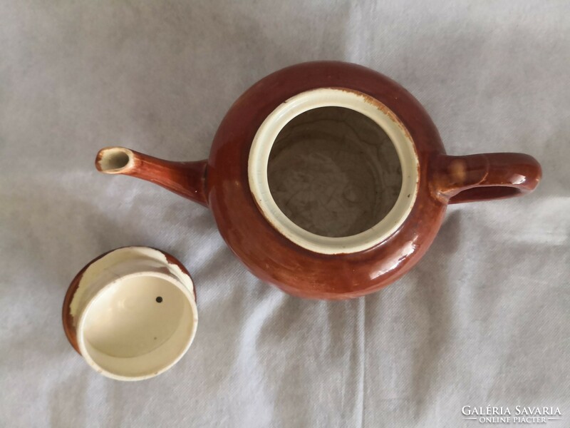 Fischer emil very rare faience tea pot, 1904-1914