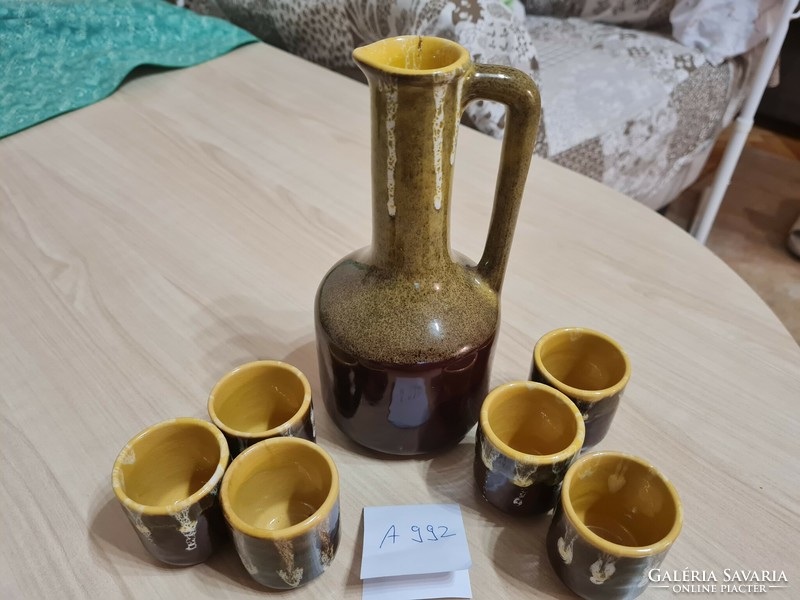 Magyarszombatfai ceramic company drinking ceramic set a992