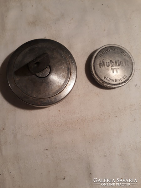 2 old tank caps