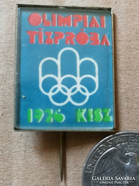 KISZ - Olimpiai Tízpróba 1976 jelvény
