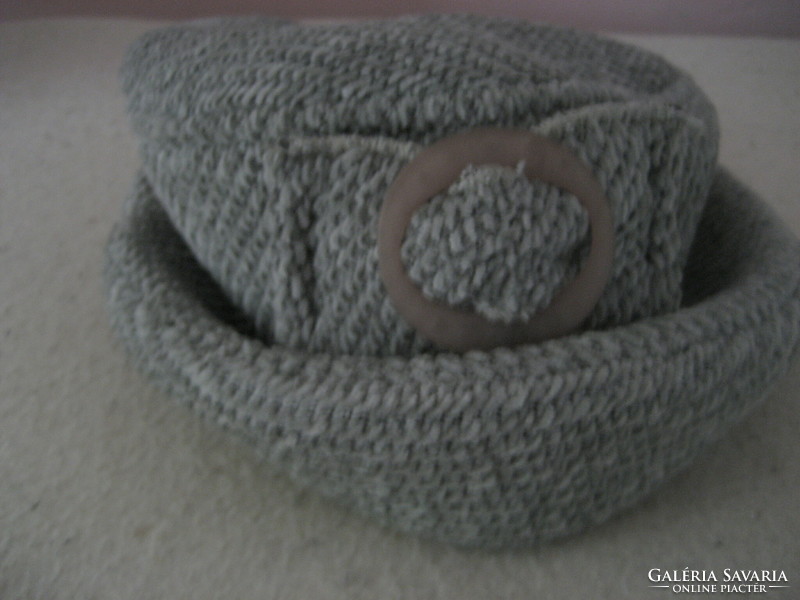 Gray women's winter hat