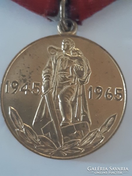 Szovjet , Orosz kitüntetés "Húsz éves győzelem az 1941-1945 -ös Nagy Honvéd Háborúban "  kitüntetés
