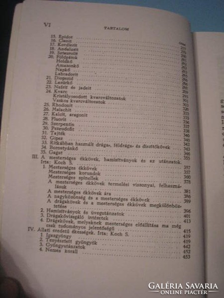 U12 Drágakövekről szakkönyv ritkaság Magyar -tudományos akadémia 1935-ös  468 old