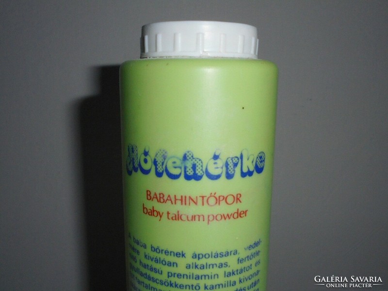 Retro műanyag flakon - Hófehérke babahintőpor  baba hintőpor - Caola gyártó - 1980-as évekből