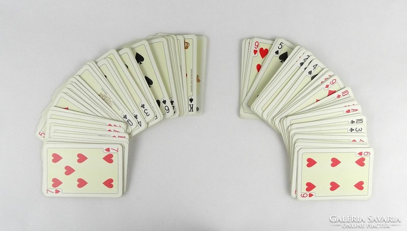 1K142 antique two deck piatnik rococo cards in original piatnik box