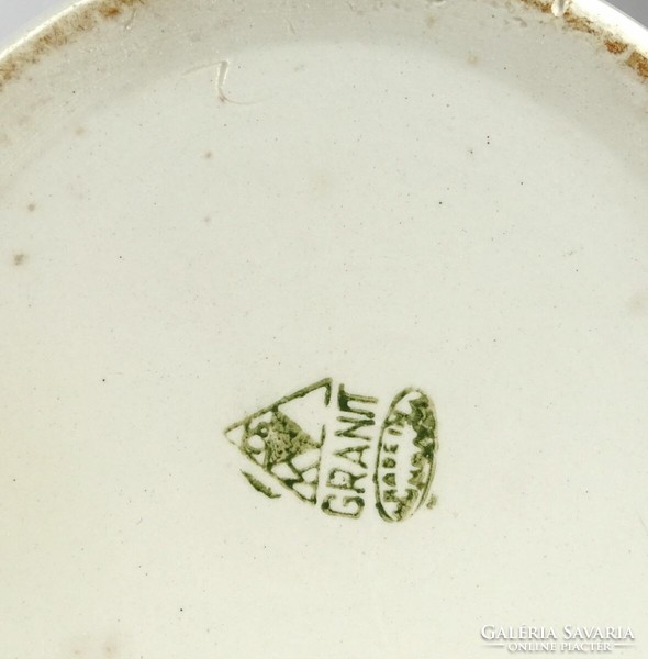 1I718 old granite porcelain apothecary pot 24 cm