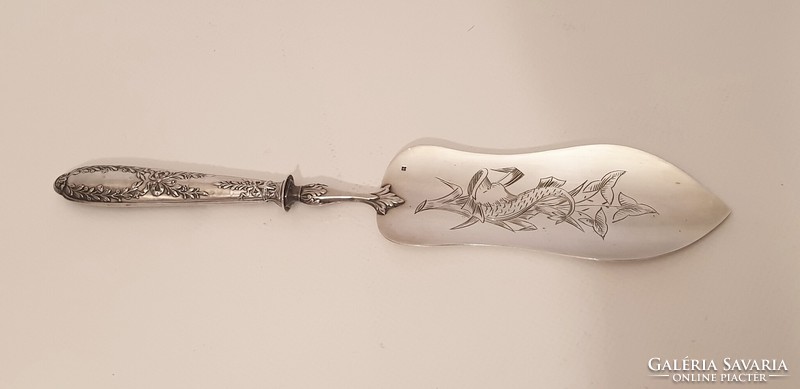 Cake spatula with silver handle (950), impressive size