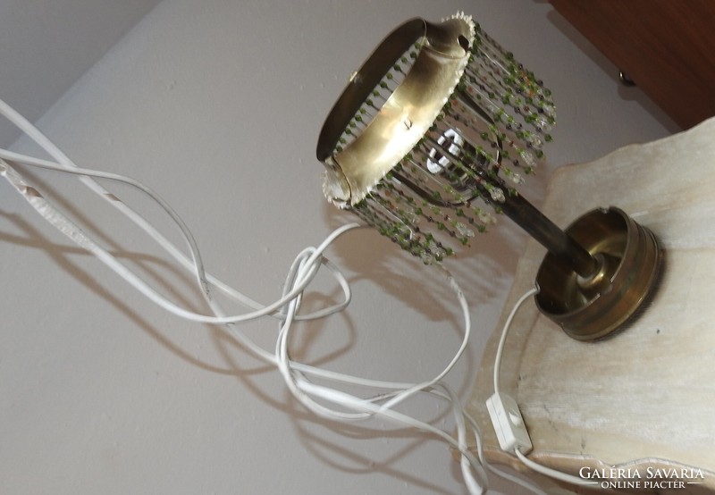 Art Deco hamutálas réz lámpa