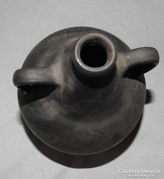 Stoob l.M. - Two-handled black earthenware jug stoob - waschau dürnstein