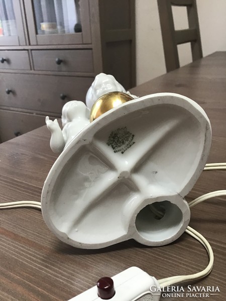 Old Gerold Bavarian porcelain putt porcelain lamp