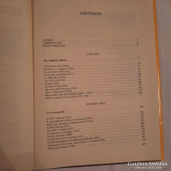 Teilhard De Chardin - Út az Ómega felé  Válogatás Teilhard De Chardin műveiből   1980