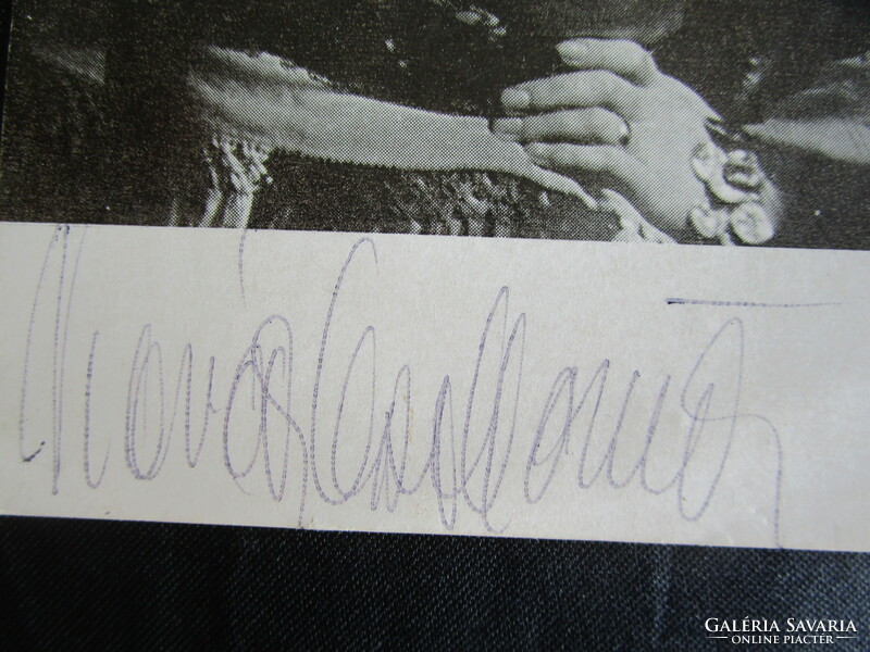 Unforgettable Kovács Apollónia Kossuth Award-winning Hungarian singer-actress autograph signed by her own hand