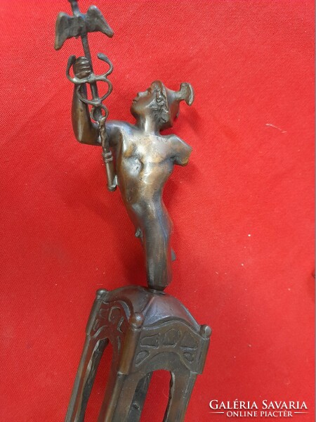 Bronze, copper Róbert Csíkszentmihályi 1940-2021, Venus bronze statue, small plastic fair prize. 1987.