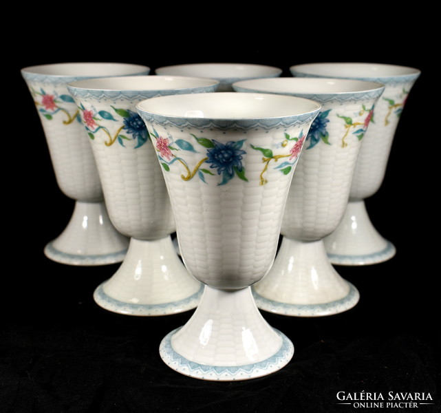 French Limoges porcelain goblet - goblet set