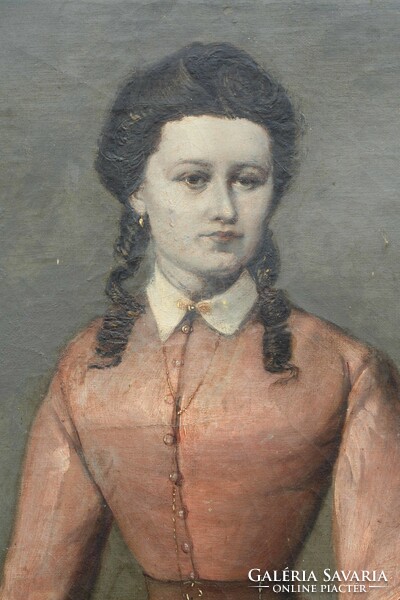 Marastoni Józsefnek (1834-1895) tulajdonítva : Fiatal nő portréja